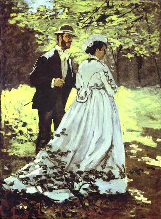 The Walkers by Claude Monet
